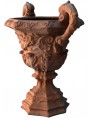 Vaso con festoni ornamentale in terracotta di Petroio
