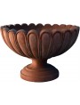 Terracotta cup scalloped from Tuscany