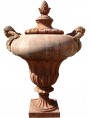 Grande vaso da pilastro con angiolini versanti terracotta
