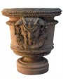 Fauns terracotta vase from Impruneta