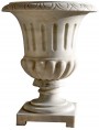 White Carrara marble Vases - hand made Calix