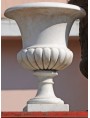 Medici's White Carrara marble Vase our production