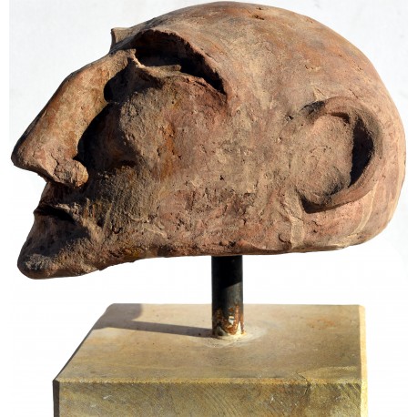 canopo etrusco riproduzione in terracotta modello di Chiusi