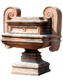 Cup square neoclassical Royal Palace of Naples terracotta
