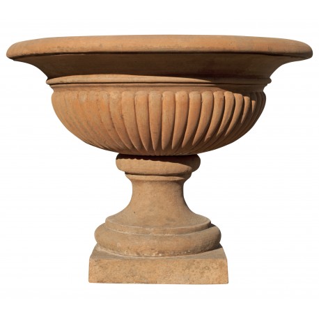 Terracotta round vase from Florence