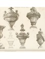Disegno del 1898 "Ricordi di Architettura" vaso E dal giardino del Palazzo Serristori di Firenze
