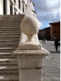 Spheres Ø25cms of Carovana Palace in Piazza dei Cavalieri in Pisa