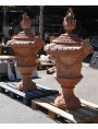 Grande vaso ornamentale in terracotta