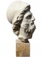 Menelao, testa in gesso copia di un originale greco da Firenze