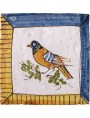 Caltagirone bird majolica tile