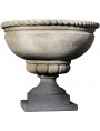 Round vase with rope terracotta flowerpot