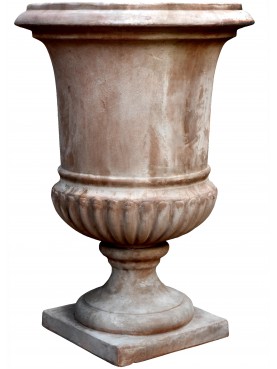 Vaso in terracotta a calice Vanvitelli piccolo