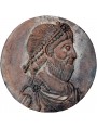 Portrait of Julian the Apostate terracotta roundel