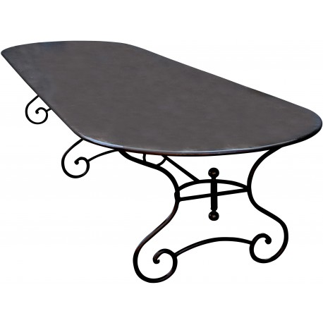 Forged-iron table 4 m. three legs