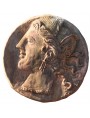 Lisimaco terracotta roundel - Alexander the great head