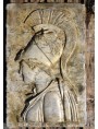 Bassorilievo dell'Atena del Pireo in marmo bianco di Carrara