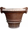 Tuscan Vase 54 cms Impruneta flowerpot with Ram heads