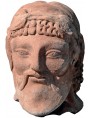 Fufluns il Bacco etrusco - testa in terracotta