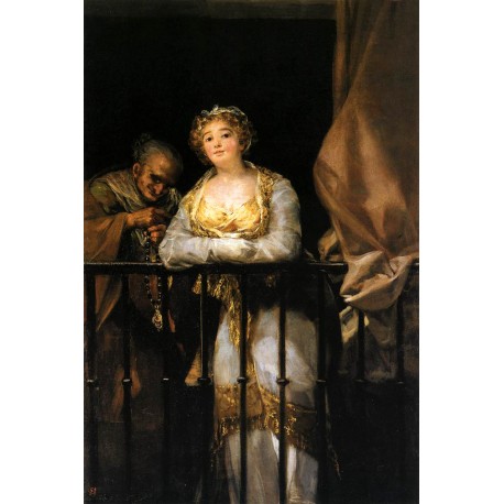 La ringhiera di Francisco Goya "Majas al balcone" ferro battuto