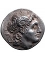 Antica Tetradramma greca in argento con Alessandro Magno, moneta di Lisimaco – 297 a.C.