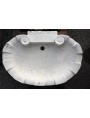 Lime stone shell sink