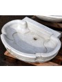 Lavello da bagno in marmo bianco copia di un manufatto seicentesco