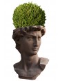 Terracotta Michelangelo's head - flowerpot