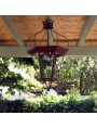 Lanterna da giardino H. 90 cm in ferro antica foggia Toscana rinascimentale