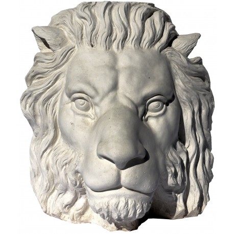 Lion head in plaster from Renaissance