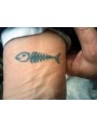 Fishbone Caribbean fish tattoo