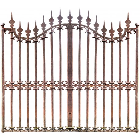 Garden Gate 270 cm large forged iron