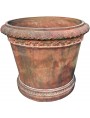 Terracotta large Citrus Vase with patina