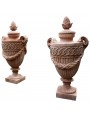Vaso impero a calice da pilastro - urna in terracotta