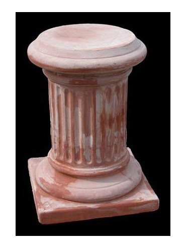 Terracotta column H.47cms/Ø25cms