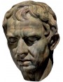 Testa di Plinio in terracotta - copia di statua romana