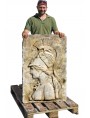 Bassorilievo dell'Atena del Pireo in marmo bianco di Carrara