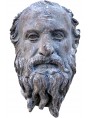 testa di Diogene in Terracotta patinata