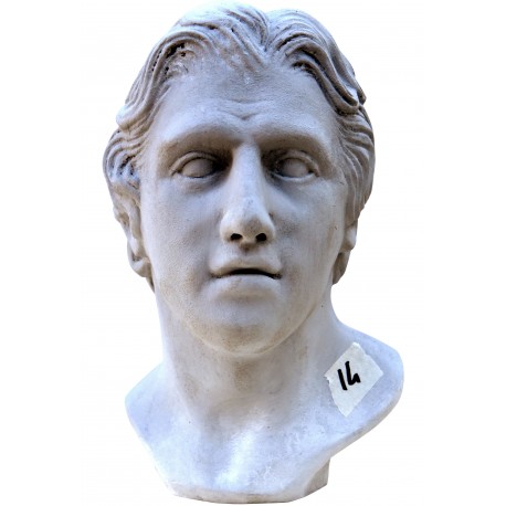 Alexander the great white terracotta head
