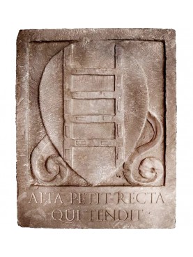 Coat of arms with epigraph