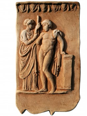 Bassorilievo in terracotta antico Romano nostra produzione