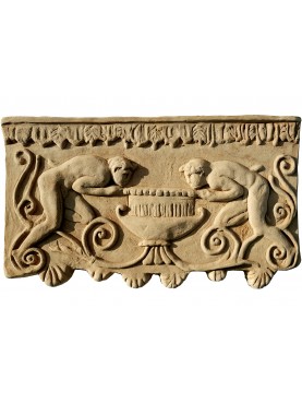 Bassorilievo Romano in terracotta nostra produzione repro
