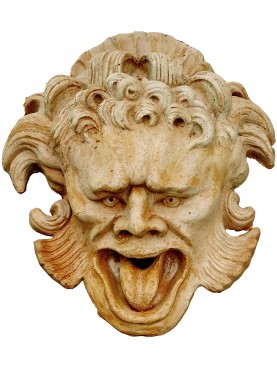 Terracotta Large Mask Villa Altoviti Lastra a Signa Florence