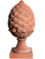 Pine-cone h. 35 cm hand made terracotta