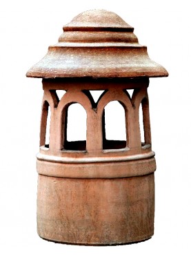 cylindrical terracotta Chimney Øint.24cms from Florence