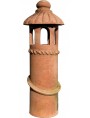 cylindrical terracotta Chimney from Florence