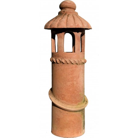 Comignolo in terracotta Fiorentino cilindrico