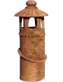 cylindrical terracotta Chimney from Florence
