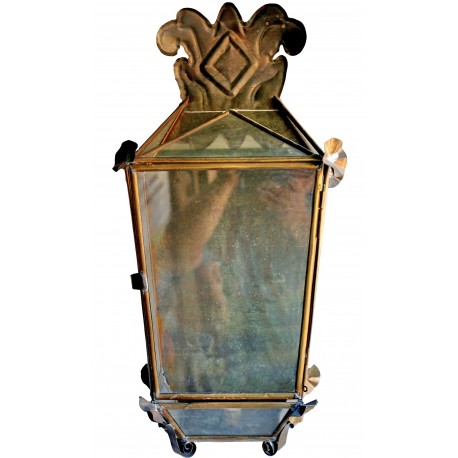 La lanterna di Villa Buonvisi in ottone saldata a mano