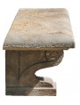 Panchina in pietra monofacciale - pietra serena
