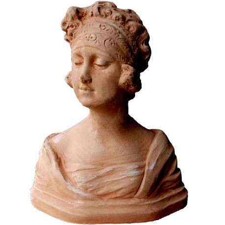 Piccolo busto di nobildonna fiorentina in terracotta